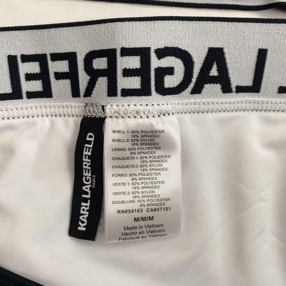 Karl Lagerfeld Paris NWT Adrienne Triangle Bikini Top & Cheeky Bottoms M/L - Picture 6 of 8